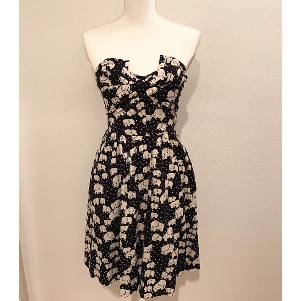 Anthropologie vintage style print dress.